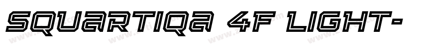Squartiqa 4F Light字体转换